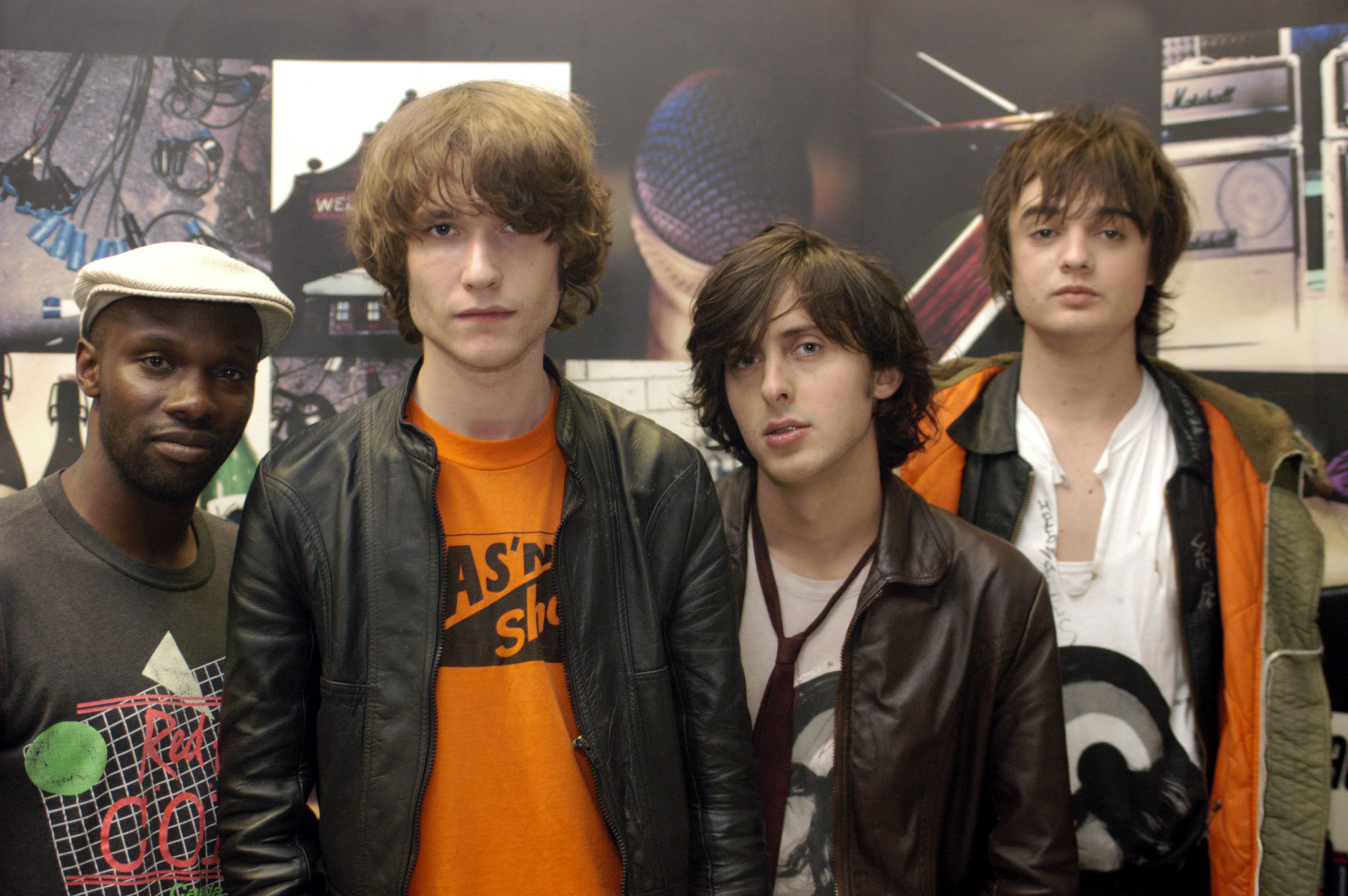 The Libertines (Pete Doherty, Carl Barat) at TVs The Pop Factory, Porth, Wales, 25/09/02. (Photo by: PYMCA/UIG via Getty I...