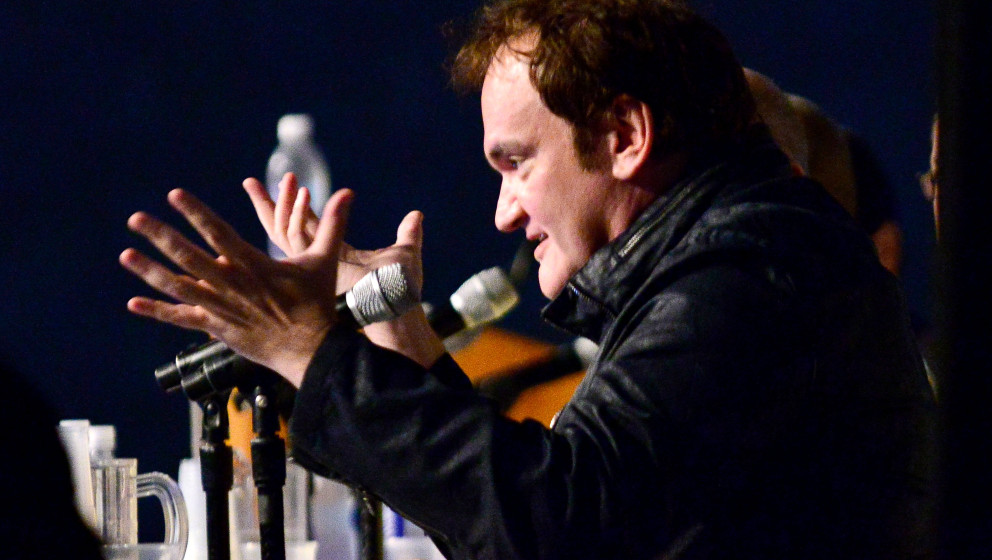 SAN DIEGO, CA - JULY 27:  Quentin Tarantino attends Dynamite 10th Anniversary Panel - Comic Con International 2014 at San Die