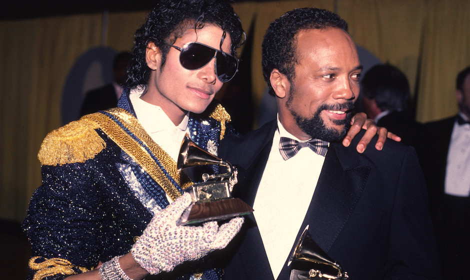 Michael Jackson 1994 Grammy awards with Quincy Jones (Photo by Chris Walter/WireImage)