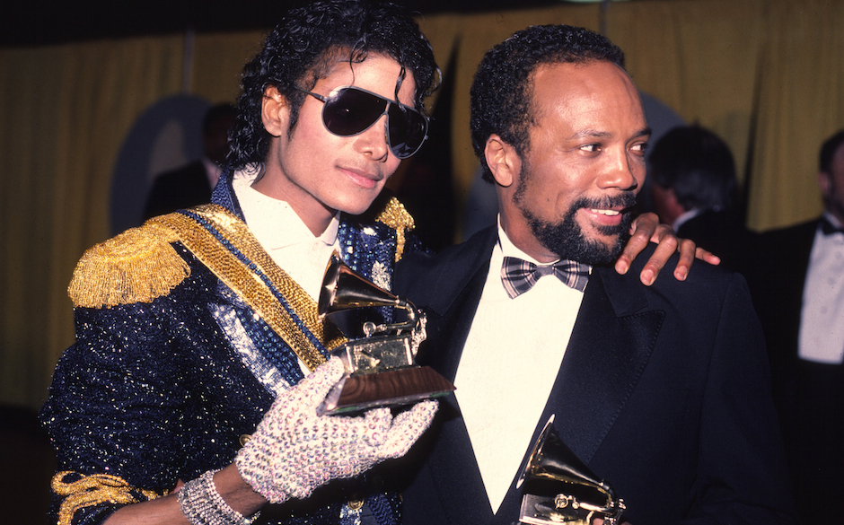 Michael Jackson 1994 Grammy awards with Quincy Jones (Photo by Chris Walter/WireImage)