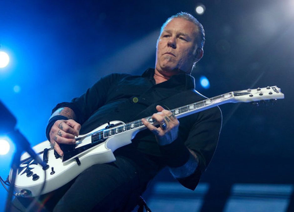 James Hetfield 2015 in Hamburg.
