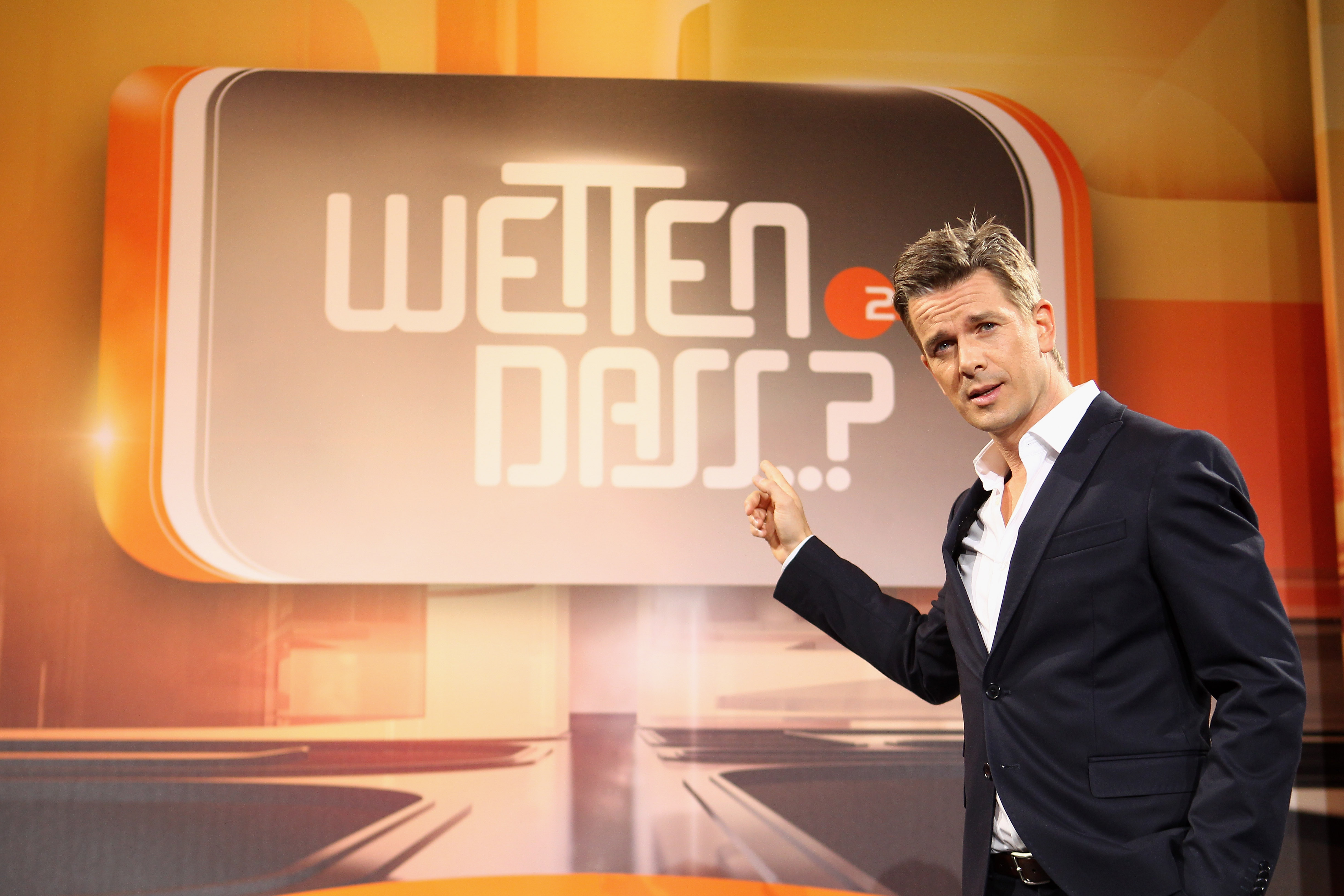 COLOGNE, GERMANY - SEPTEMBER 24:  Markus Lanz attends the 'Wetten dass...?' Press Conference on September 24, 2012 in Colo...
