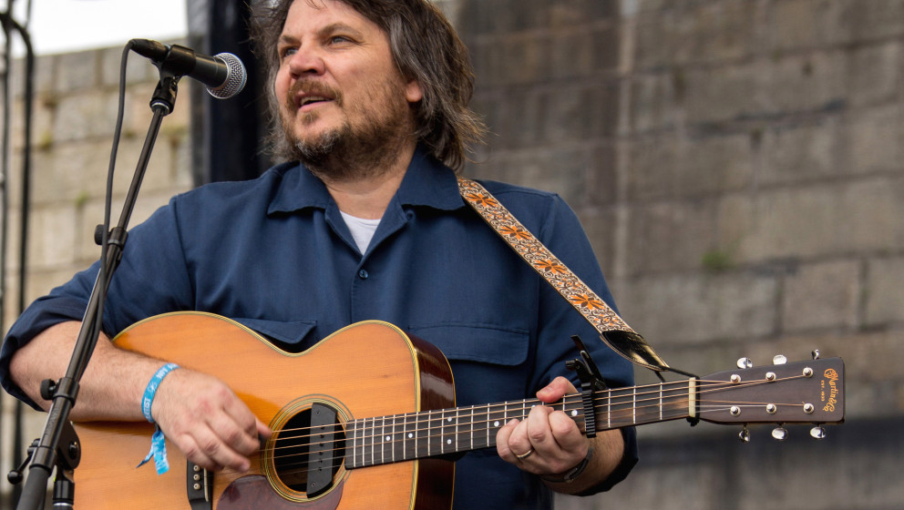 NEWPORT, RI - JULY 27:  Jeff Tweedy performs during the 2014 Newport Folk Festival at Fort Adams State Park on July 27, 2014 