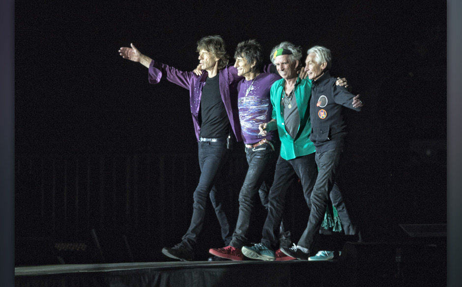 British band The Rolling Stones open the Orange Stage at the Roskilde Festival 2014, southwest of Copenhagen, Denmark, 03 ...