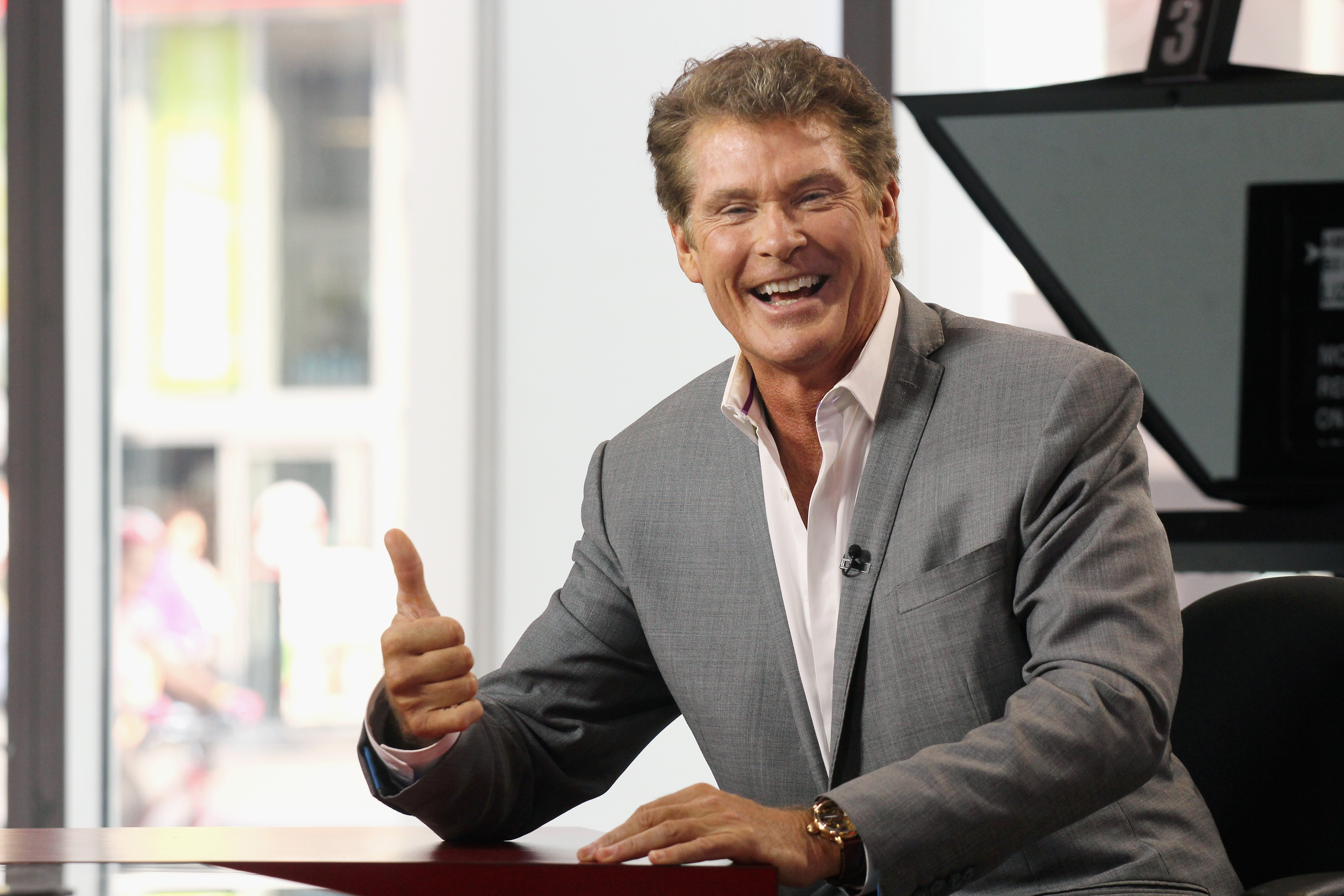 David Hasselhoff: Ein Großteil seiner Fans kann eh kein Englisch, findet aber seine Stimme toll.