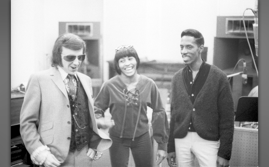 L-R: Phil Spector, Tina Turner, Ike Turner