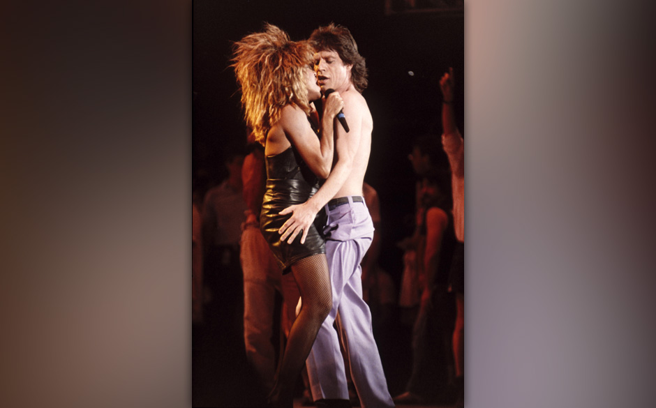 Mit Jagger bei Live Aid 1985