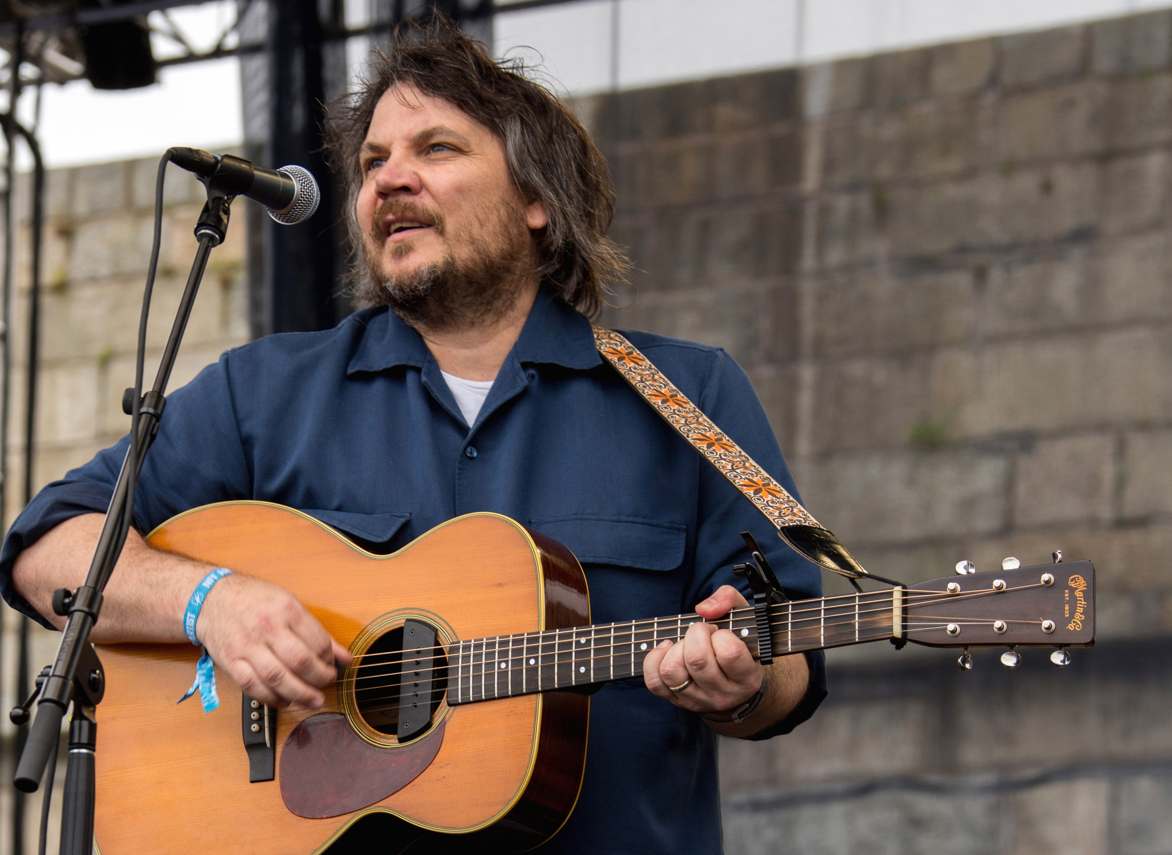 NEWPORT, RI - JULY 27:  Jeff Tweedy performs during the 2014 Newport Folk Festival at Fort Adams State Park on July 27, 20...