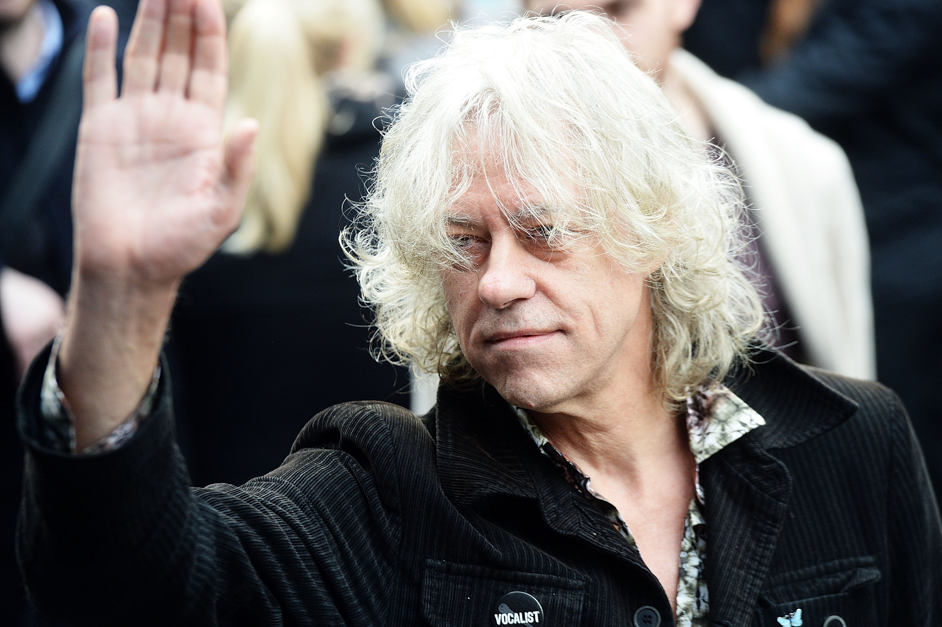 LONDON, ENGLAND - NOVEMBER 15:  Bob Geldof attends to record the Band Aid 30 single at SARM Studios on November 15, 2014 i...
