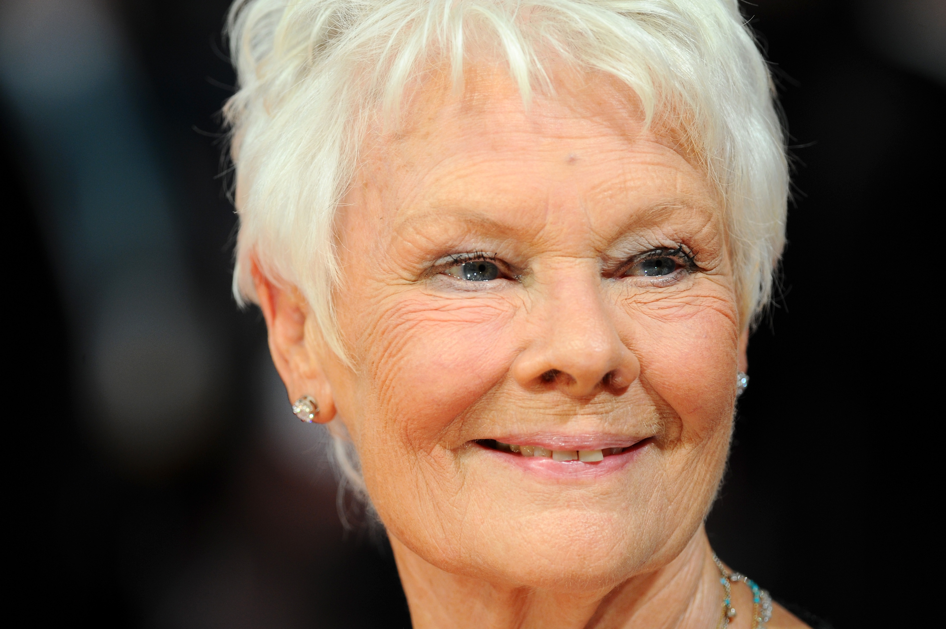 LONDON, ENGLAND - FEBRUARY 16: Dame Judi Dench attends the EE British Academy Film Awards 2014 at The Royal Opera House on...