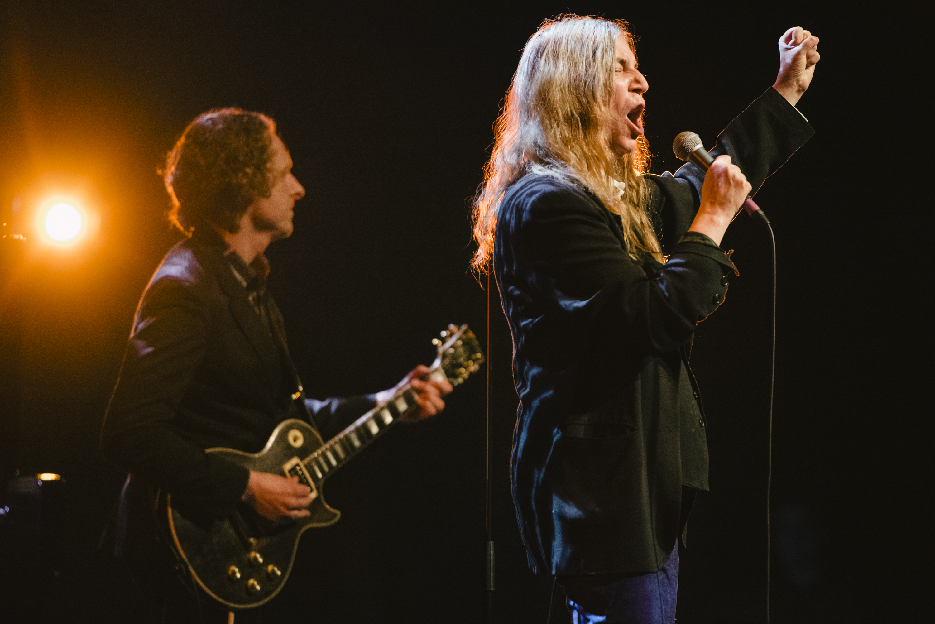 REYKJAVIK, ICELAND - MARCH 18:  Patti Smith performs at the 'Stopp - Let's Protect the Park' nature benefit concert at Har...