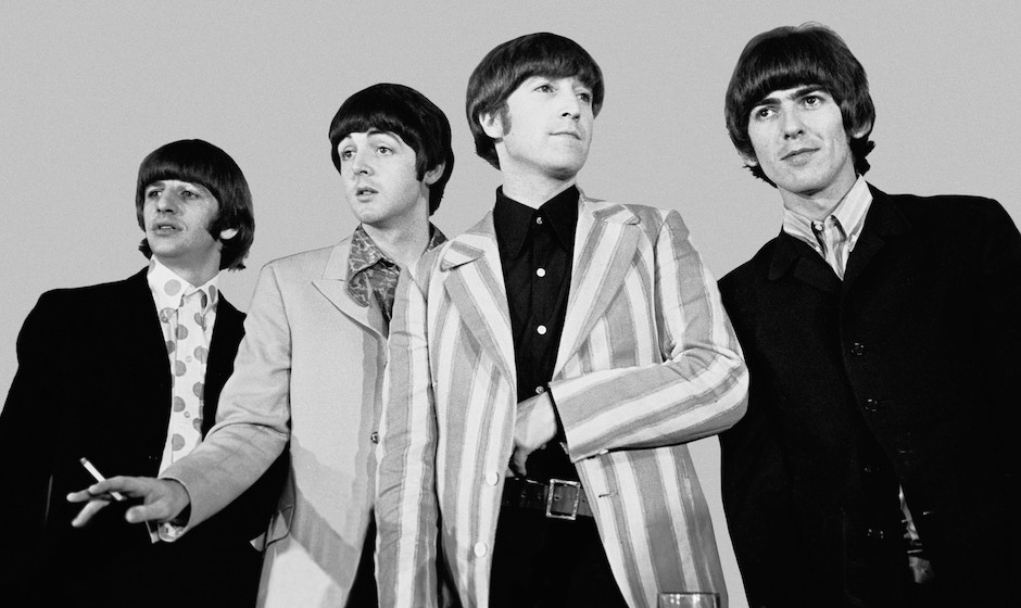NEW YORK - AUGUST 6:  The Beatles during a press conference on August 6, 1966 in New York, New York. (Photo by Santi Visalli/