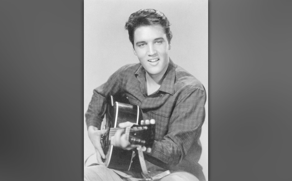 Elvis Presley, American singer and actor, 1950s.
