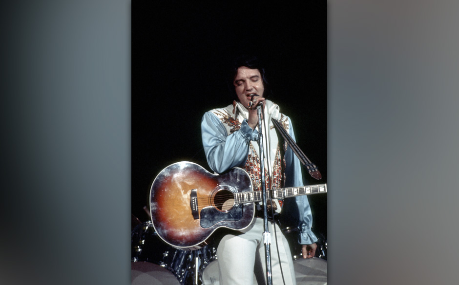 Elvis Performing in Concert at the Philadelphia Spectrum