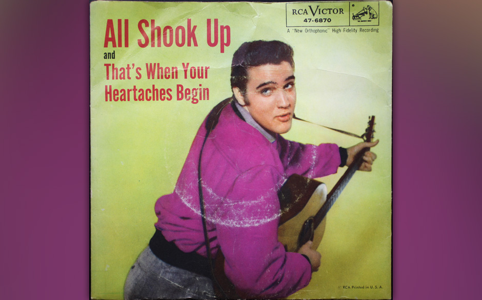5. All Shook Up, 1957.

Wie „Cruel“ ein Song aus der Feder von Otis Blackwell und ein weiterer Number-one-Hit, den Elv...