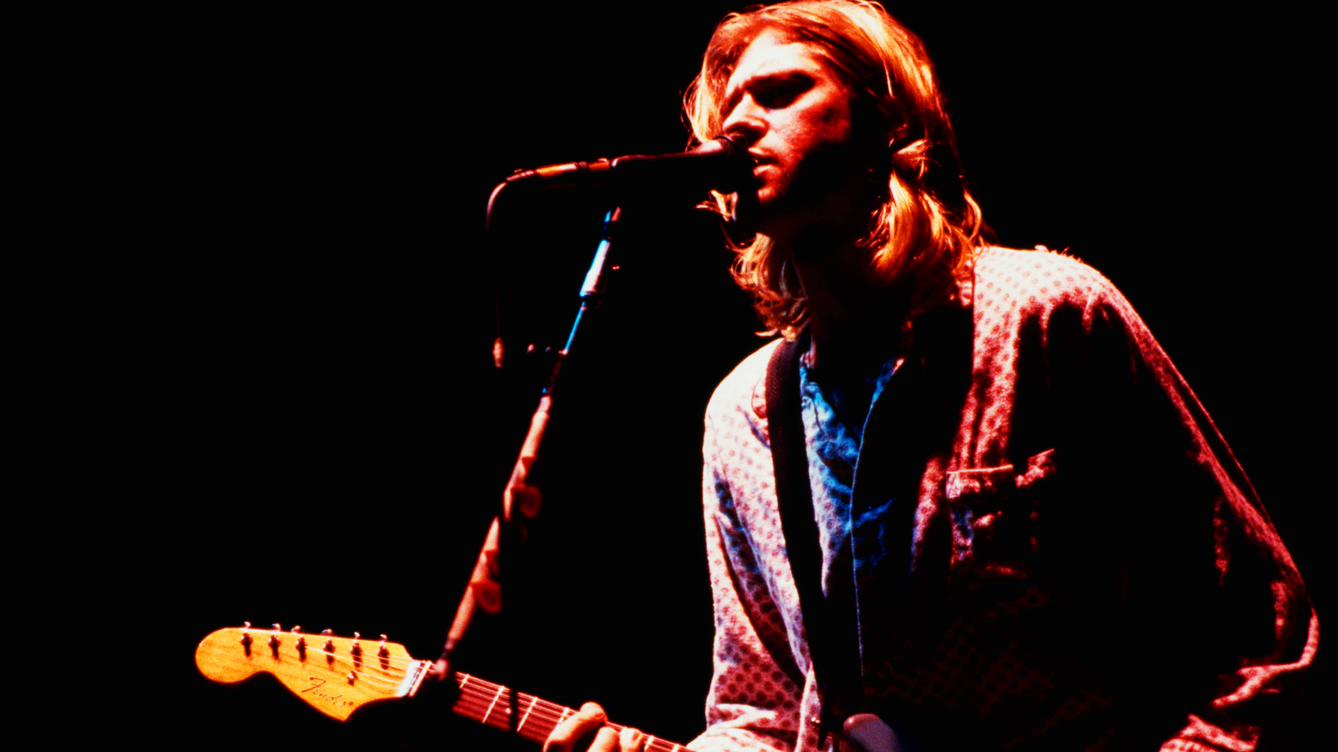 Kurt Cobain auf der Bühne