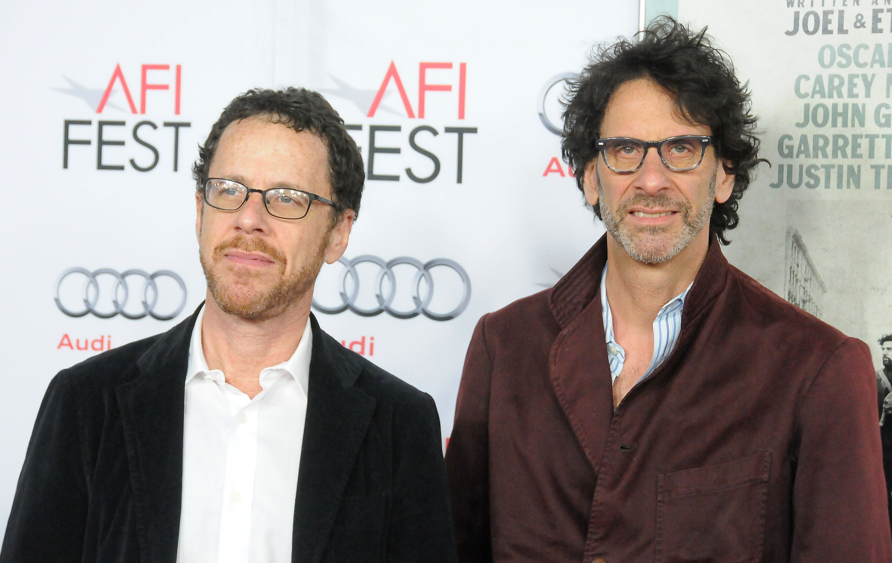 HOLLYWOOD, CA - NOVEMBER 14:  Writer/director Ethan Coen (L) and his brother writer/director Joel Coen attend the screenin...