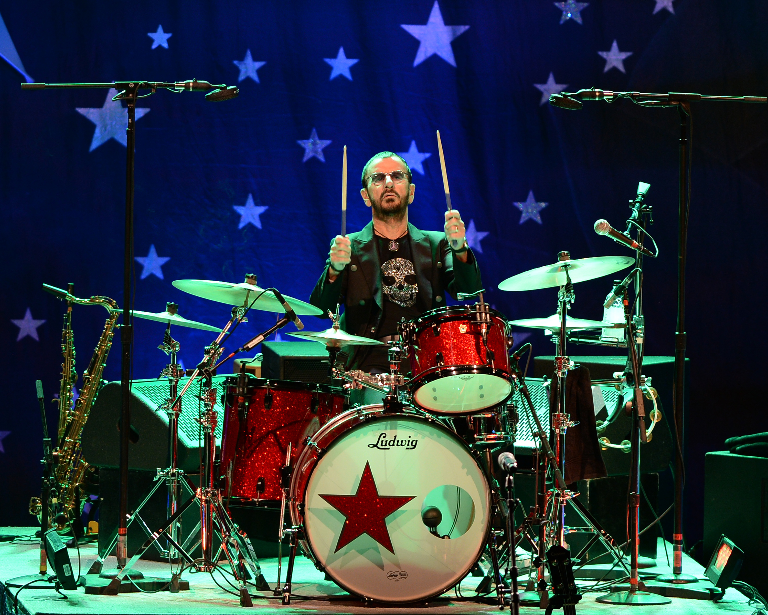 FORT LAUDERDALE, FL - OCTOBER 21: Ringo Starr and his All Star Band performs at Au Rene Theater at Broward Ceneter for Per...
