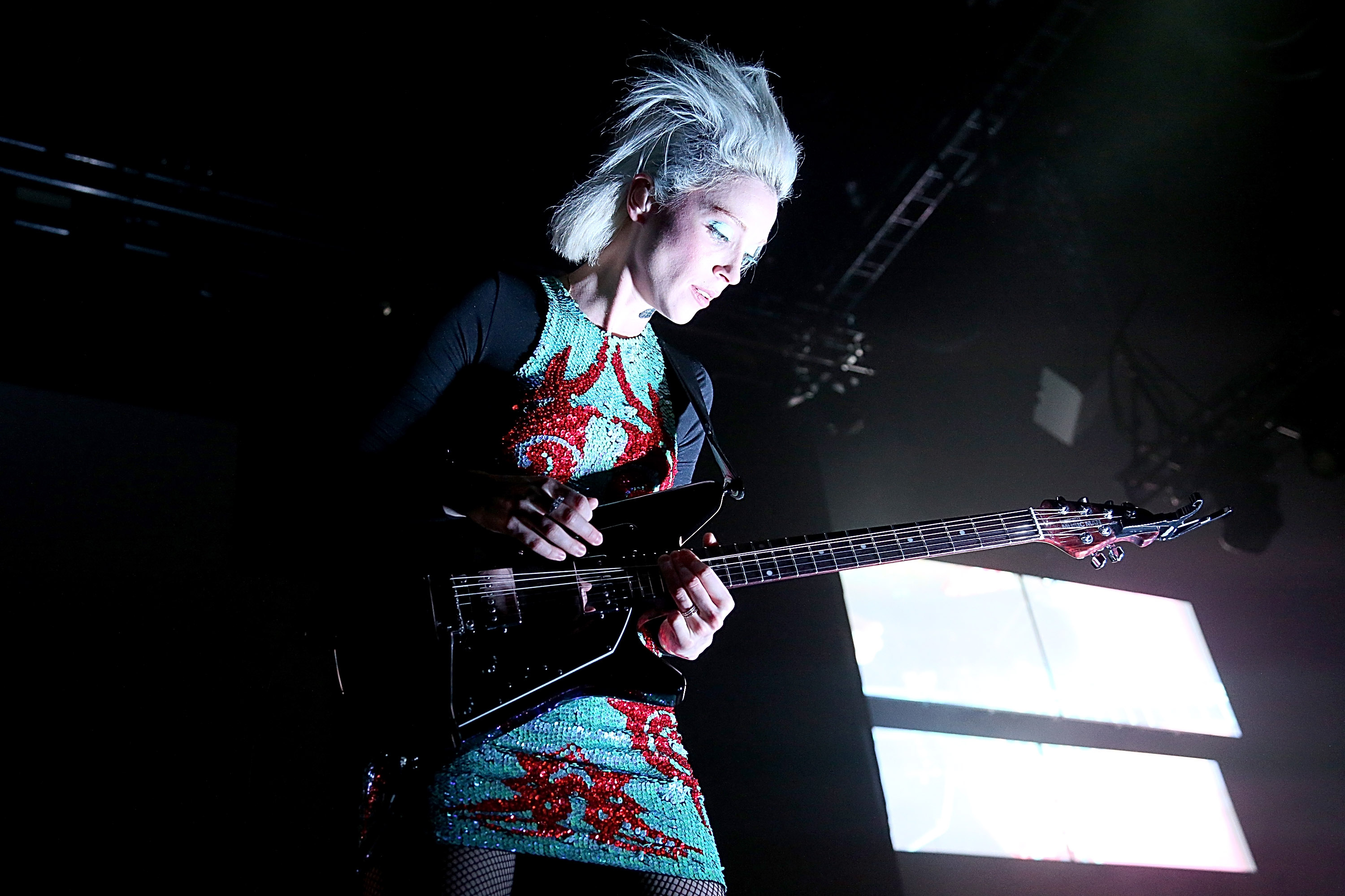 AUSTIN, TX - DECEMBER 19:  Annie Clark aka St. Vincent performs in concert at The Frank Erwin Center on December 19, 2014 ...