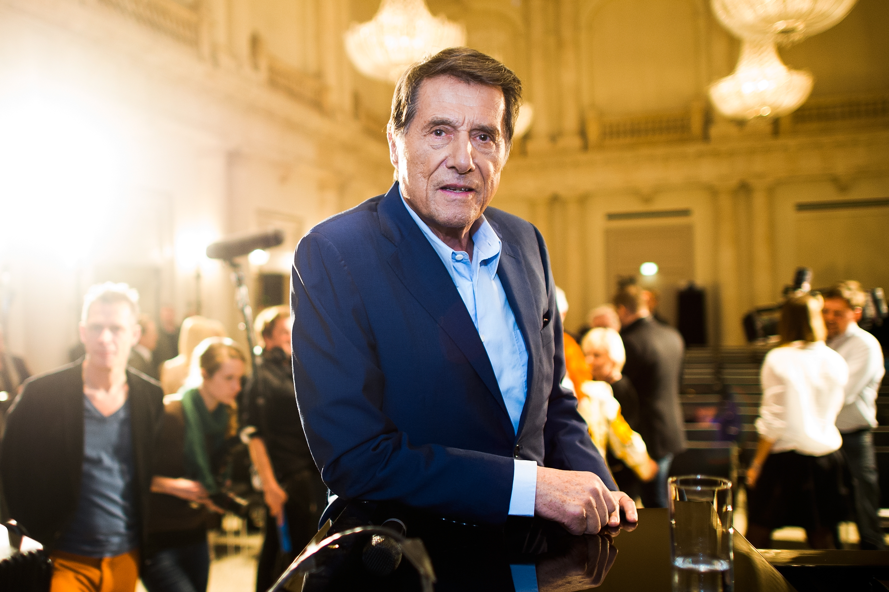 BERLIN, GERMANY - FEBRUARY 17:  Udo Juergens releases his Album 'Mitten im Leben' at Hotel de Rome on February 17, 2014 in...