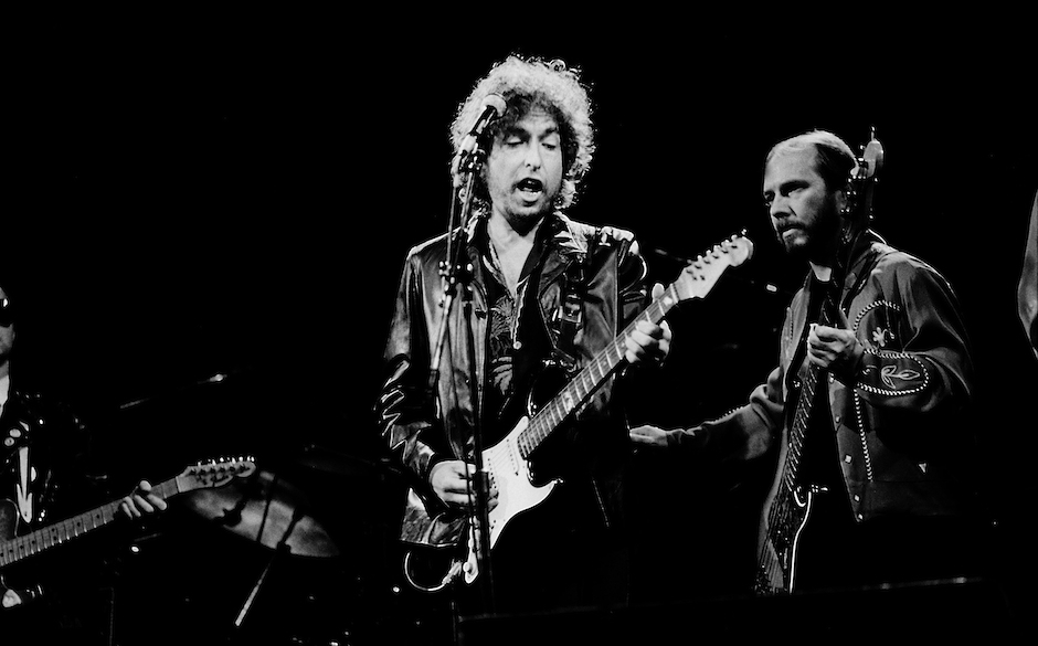 HOFFMAN ESTATES, IL  - JUNE 10: Bob Dylan at the Poplar Creek Music Theater on June 10, 1981 in Hoffman Estates, Illinois....