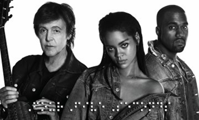 Rihanna, Paul McCartney und Kanye West präsentieren ihre gemeinsame Single "FourFiveSeconds"