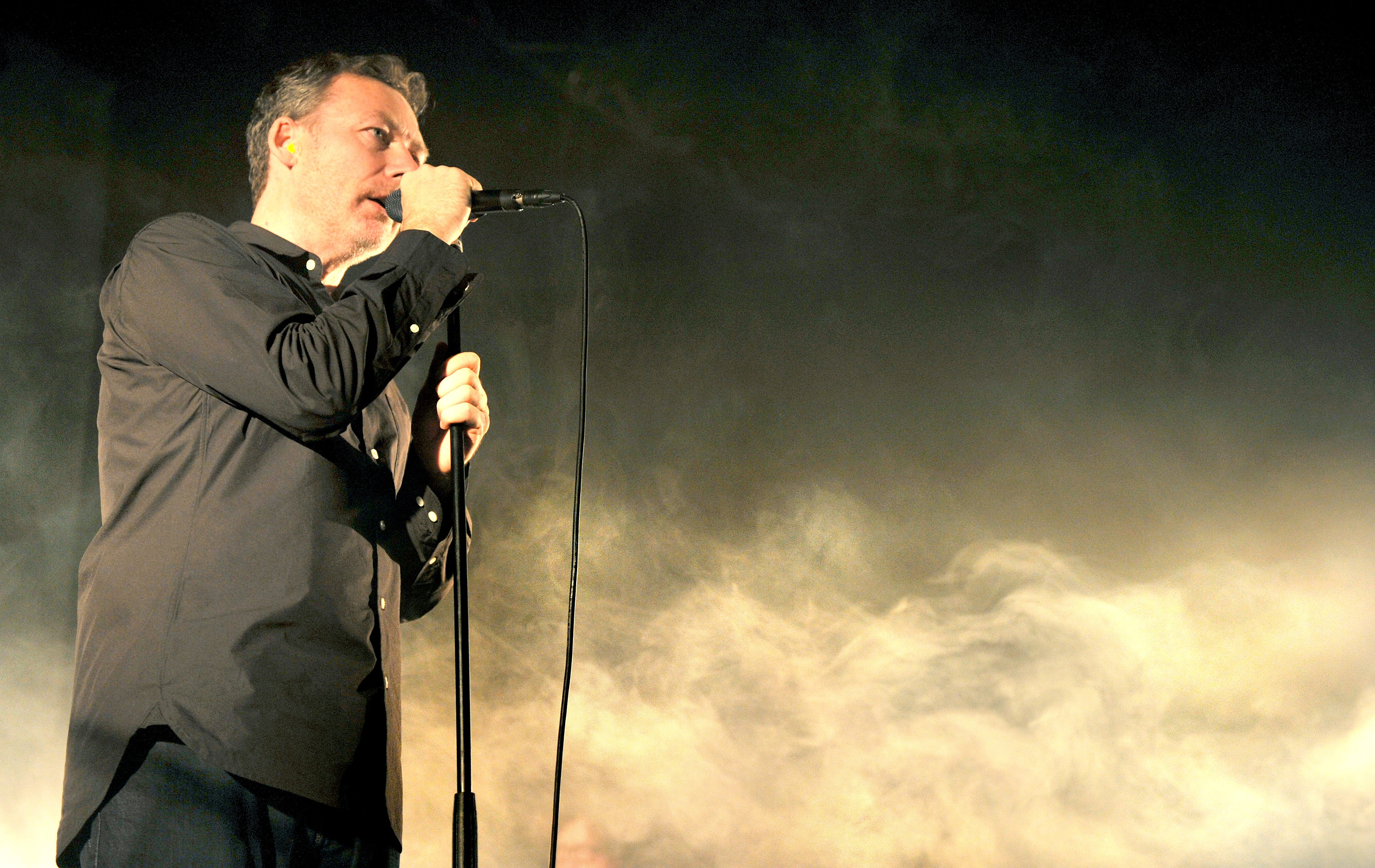 MANCHESTER, ENGLAND - NOVEMBER 20:  Jim Reid of The Jesus And Mary Chain performs at O2 Academy on November 20, 2014 in Ma...