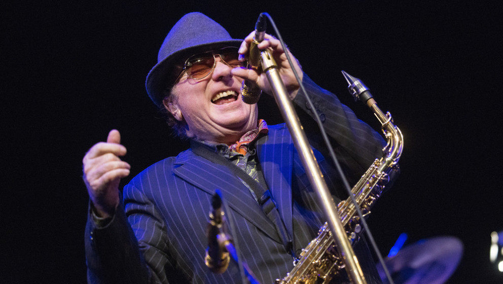 GLASGOW, UNITED KINGDOM - JANUARY 26: Van Morrison performs on stage at Celtic Connections Festival at Glasgow Royal Concert 