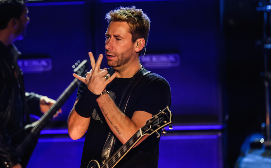 BURBANK, CA - NOVEMBER 18:  Musician Chad Kroeger of Nickelback performs at iHeartRadio Theater on November 18, 2014 in Bu...