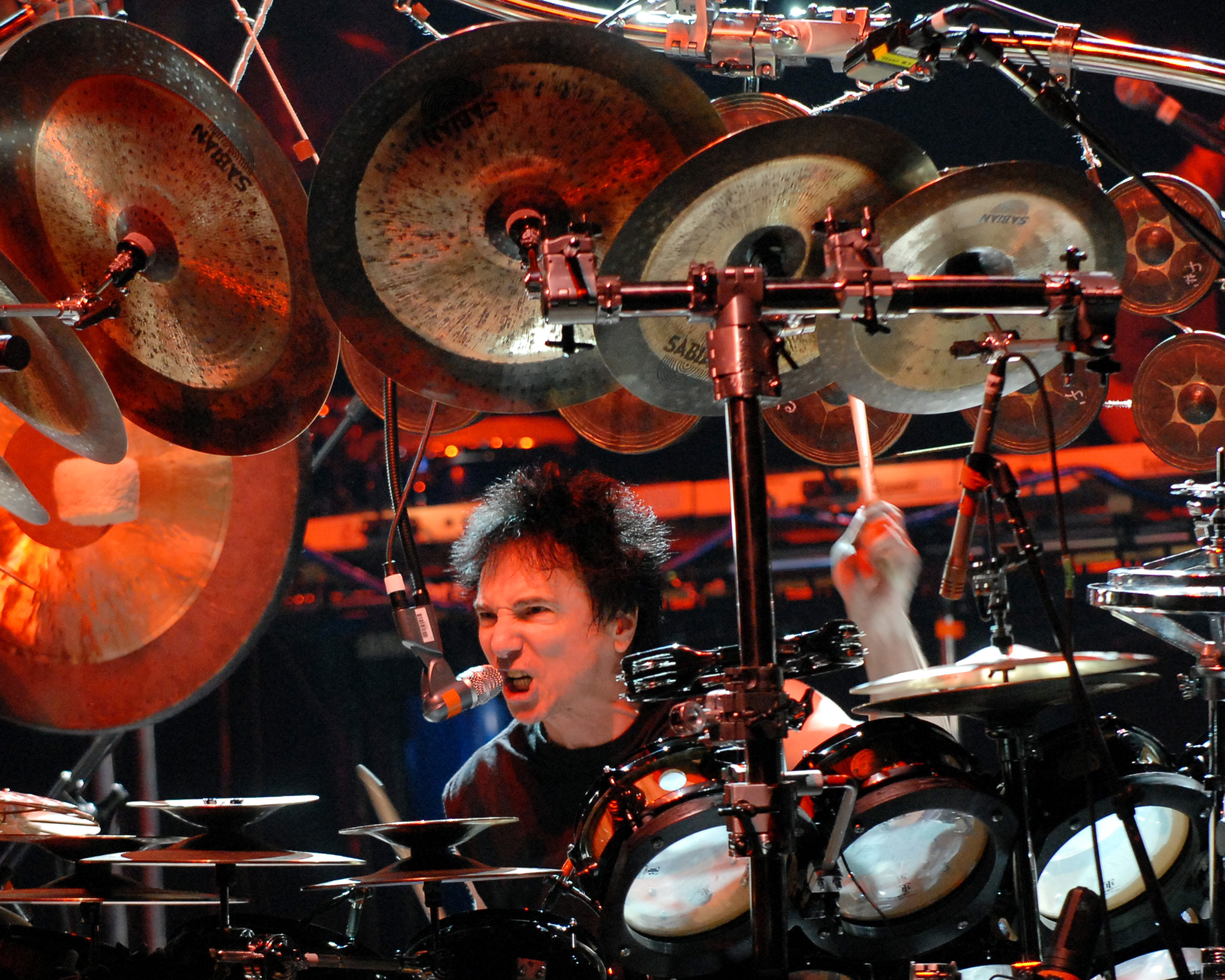 Terry Bozzio at the The Tabernacle in Atlanta, Georgia (Photo by Chris McKay/WireImage)