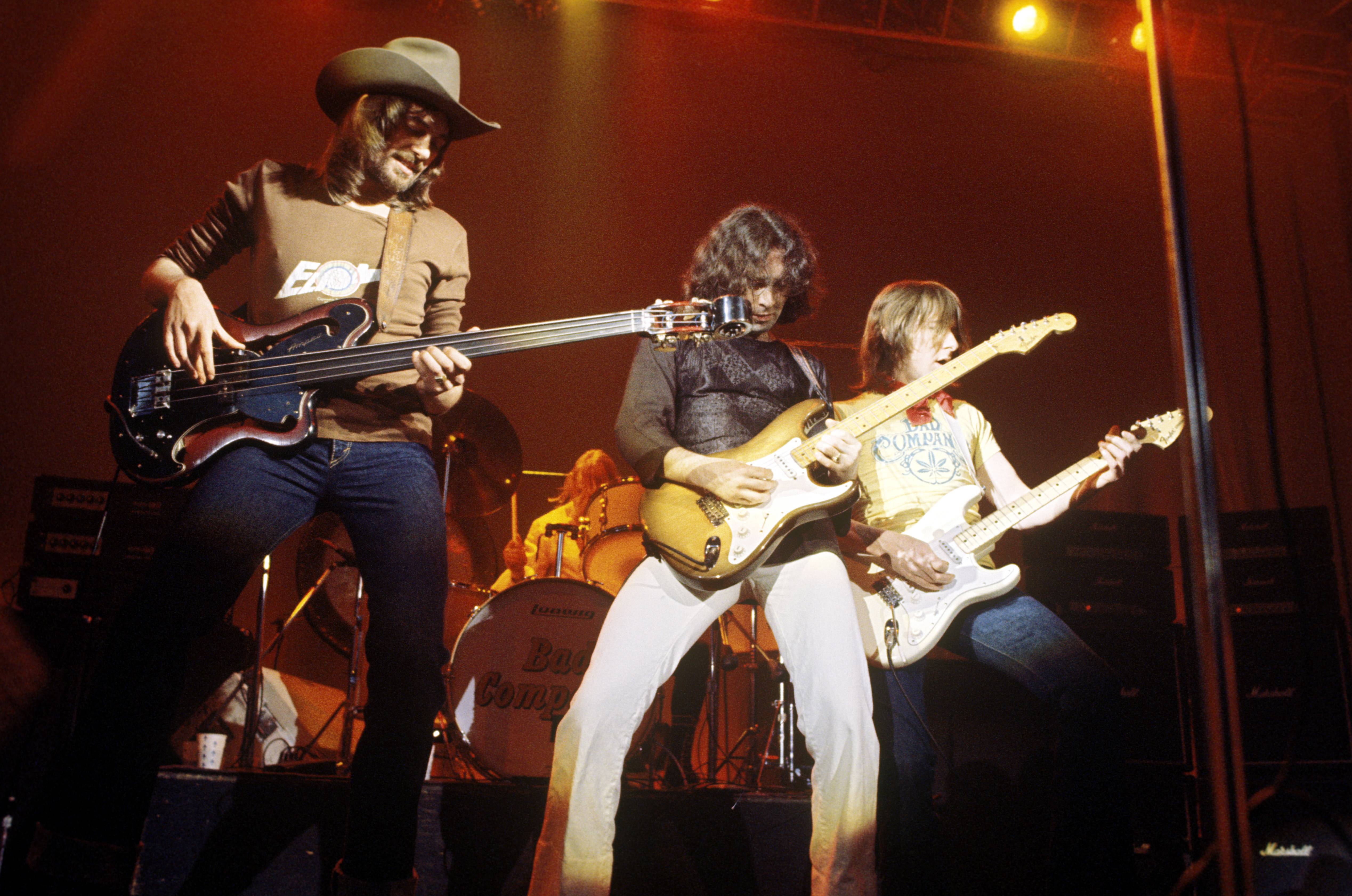 UNITED STATES - JANUARY 01:  Photo of Paul RODGERS and BAD COMPANY and Boz BURRELL and Mick RALPHS; Boz Burrell, Simon Kir...