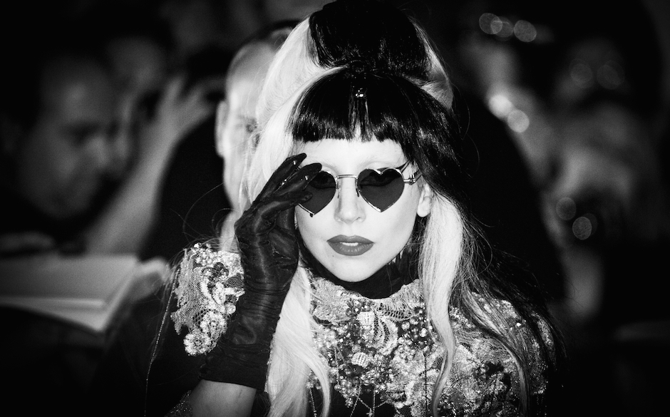 US singer Lady Gaga leaves the set of Canal Plus TV show  "Le grand journal" during the 64th Cannes Film Festival on May 1...