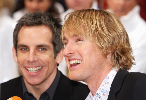 MUNICH - MARCH 9:  Actors Owen Wilson and Ben Stiller attend the European premiere of "Starsky And Hutch" on March 9, 2004...