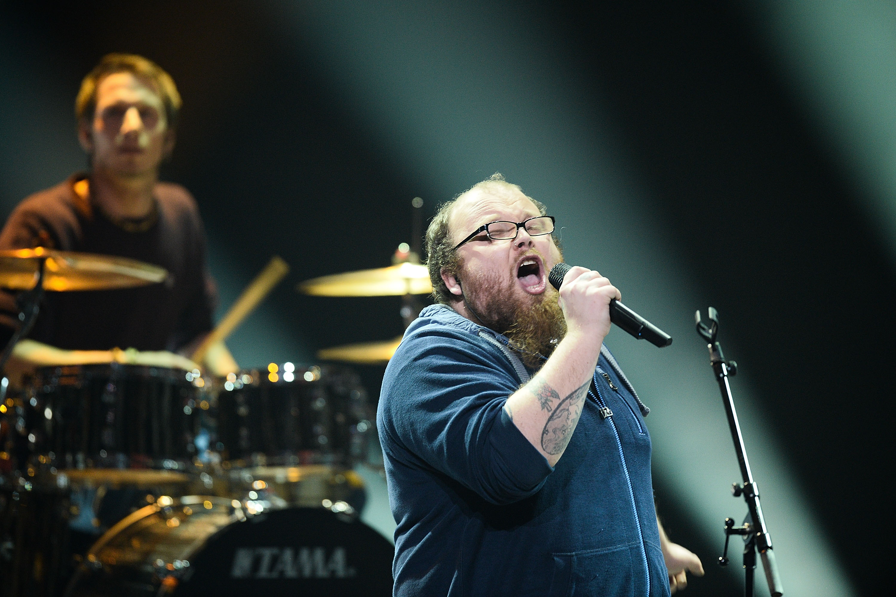 HANOVER, GERMANY - MARCH 05:  Singer Andreas Kuemmert performs during the finals of the TV show 'Our Star For Austria' (ge...