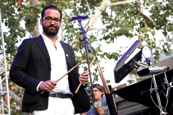 LOS ANGELES, CA - JULY 09:  Musician Alan Wilkis of Big Data performs at The Grove's 2014 Summer Stage Series held at The ...