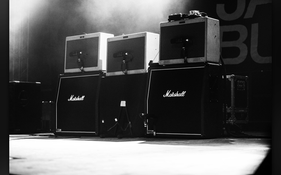 Während des Sets hielt er sich nicht mit ausschweifenden Reden auf.