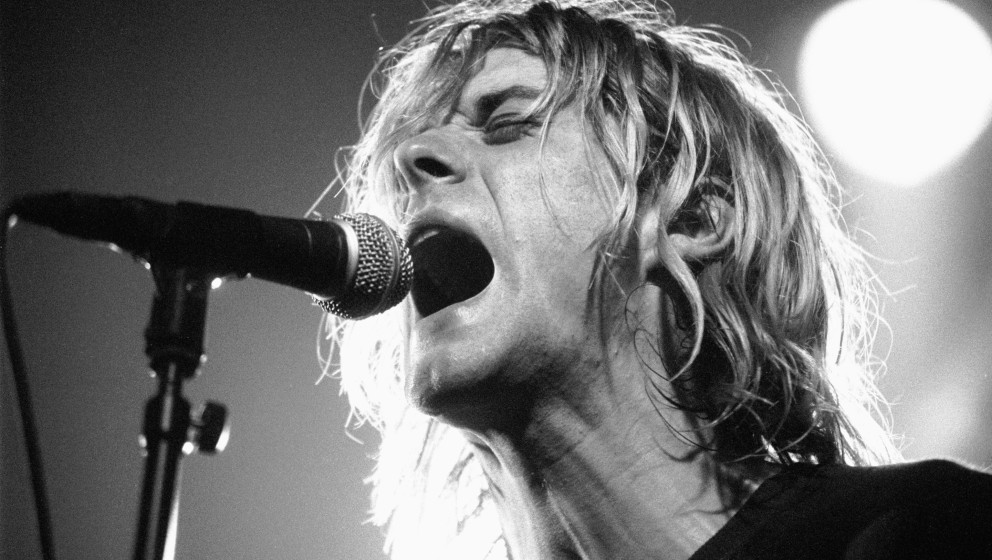AMSTERDAM, NETHERLANDS - NOVEMBER 25: Kurt Cobain from Nirvana performs live on stage at Paradiso in Amsterdam, Netherlands o