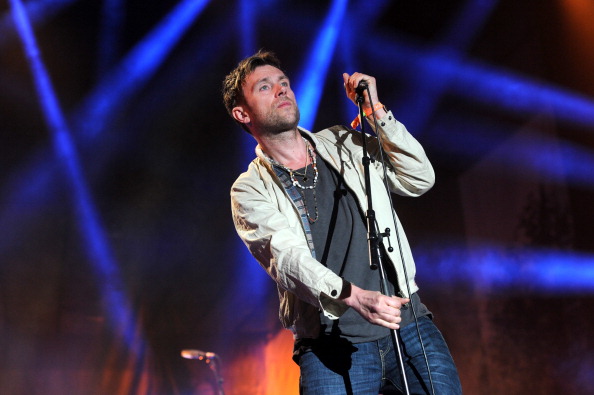 INDIO, CA - APRIL 12:  Musician Damon Albarn of the band Blur performs onstage during day 1 of the 2013 Coachella Valley M...