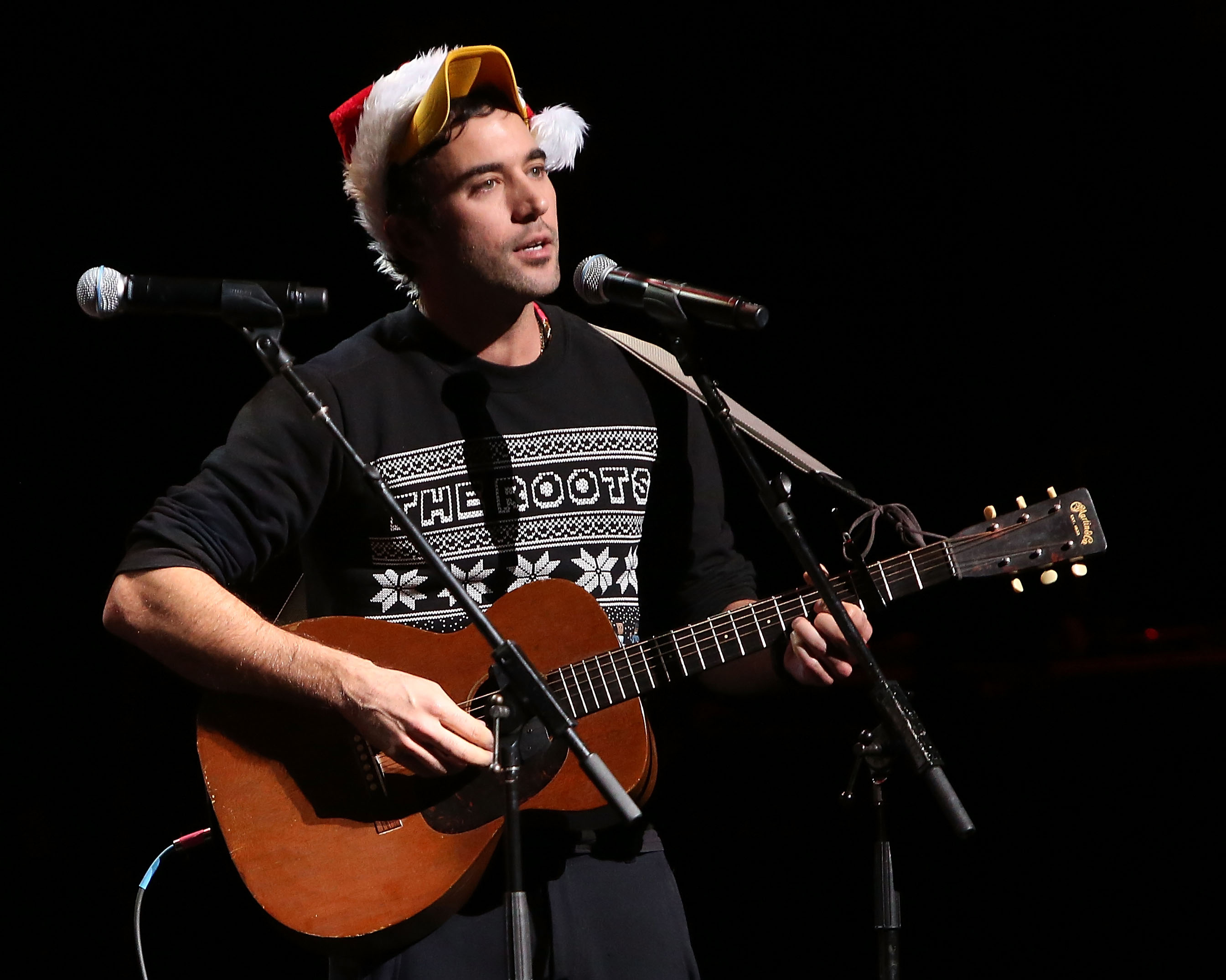 NEW YORK, NY - DECEMBER 06:  Sufjan Stevens performs during Cyndi Lauper's 4th Annual "Home For The Holidays" Benefit Conc...