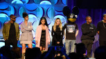 NEW YORK, NY - MARCH 30:  Rihanna,  Nicki Minaj, Madonna, Deadmau5 and Kanye West attend the Tidal launch event #TIDALforA...