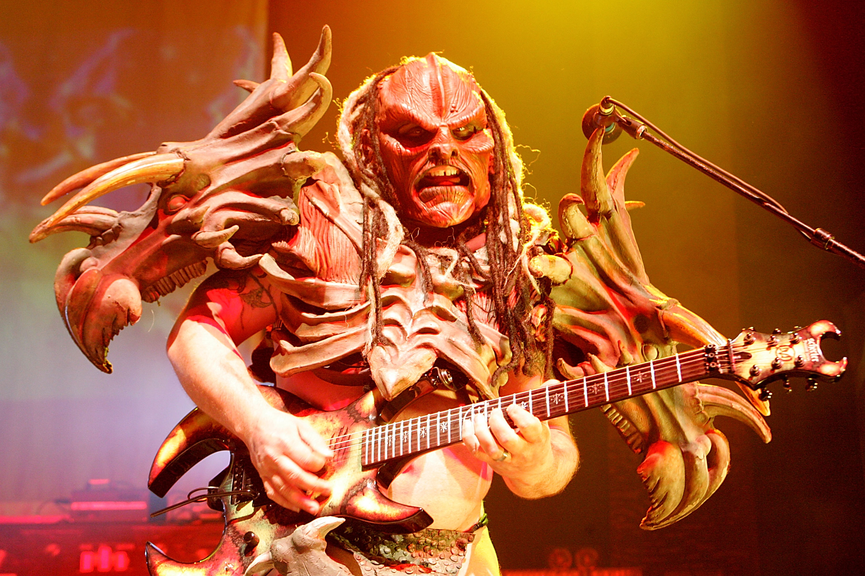 AUSTIN, TX - SEPTEMBER 27:  Musician Flattus Maximus performs in concert with GWAR at the Austin Music Hall on September 2...