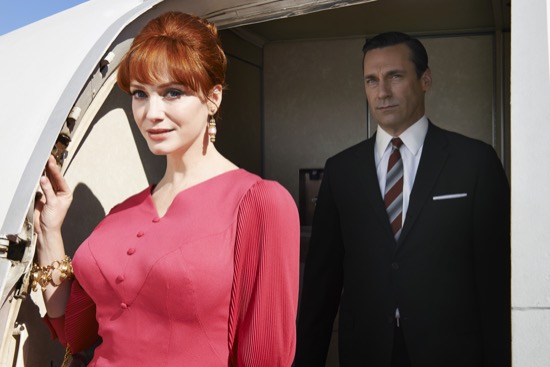 Joan Harris (Christina Hendricks) and Don Draper (Jon Hamm) - Mad Men _ Season 7, Gallery - Photo Credit: Frank Ockenfels ...