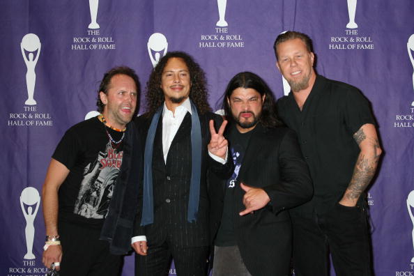 UNITED STATES - MARCH 13:  Photo of METALLICA; March 13, 2006 -21st Annual Rock and Roll Hall of Fame Induction Ceremony a...