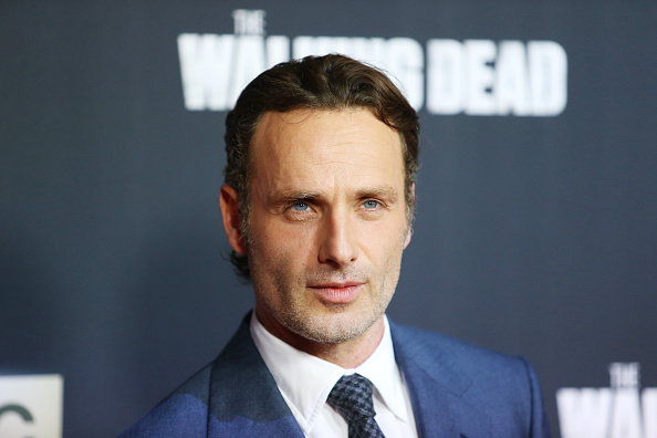 UNIVERSAL CITY, CA - OCTOBER 02:  Andrew Lincoln arrives at AMC's "The Walking Dead" Season 5 Premiere held at AMC Univers...