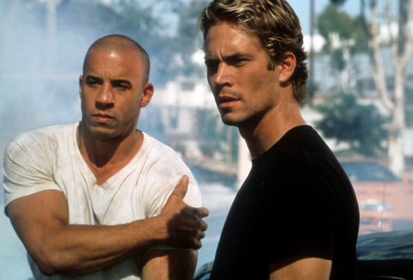 Vin Diesel and Paul Walker in a scene from the film 'The Fast And The Furious', 2001. (Photo by Universal/Getty Images)