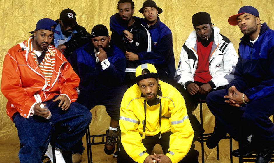 NEW YORK - APRIL 1997: American rap group Wu-Tang Clan (L - R) Ghostface Killah, Masta Killa, Raekwon, RZA, Ol' Dirty Bastard