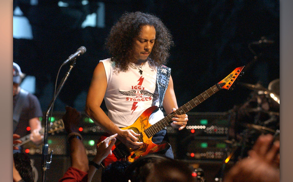 Kirk Hammett of Metallica during 2003 MTV Video Music Awards - Show at Radio City Music Hall in New York City, New York, U...