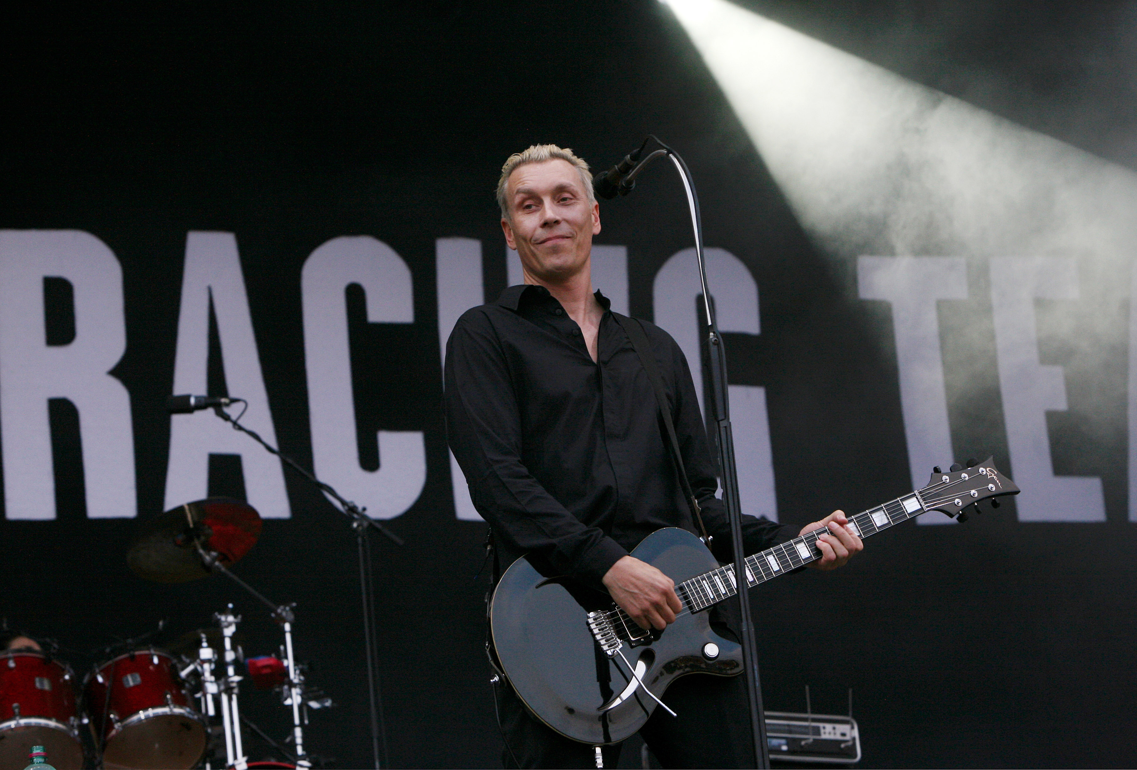 SALZBURG, AUSTRIA - AUGUST 21: Farin Urlaub perform on stage on the second day of FM4 Frequency Festival w. Racing Team at...