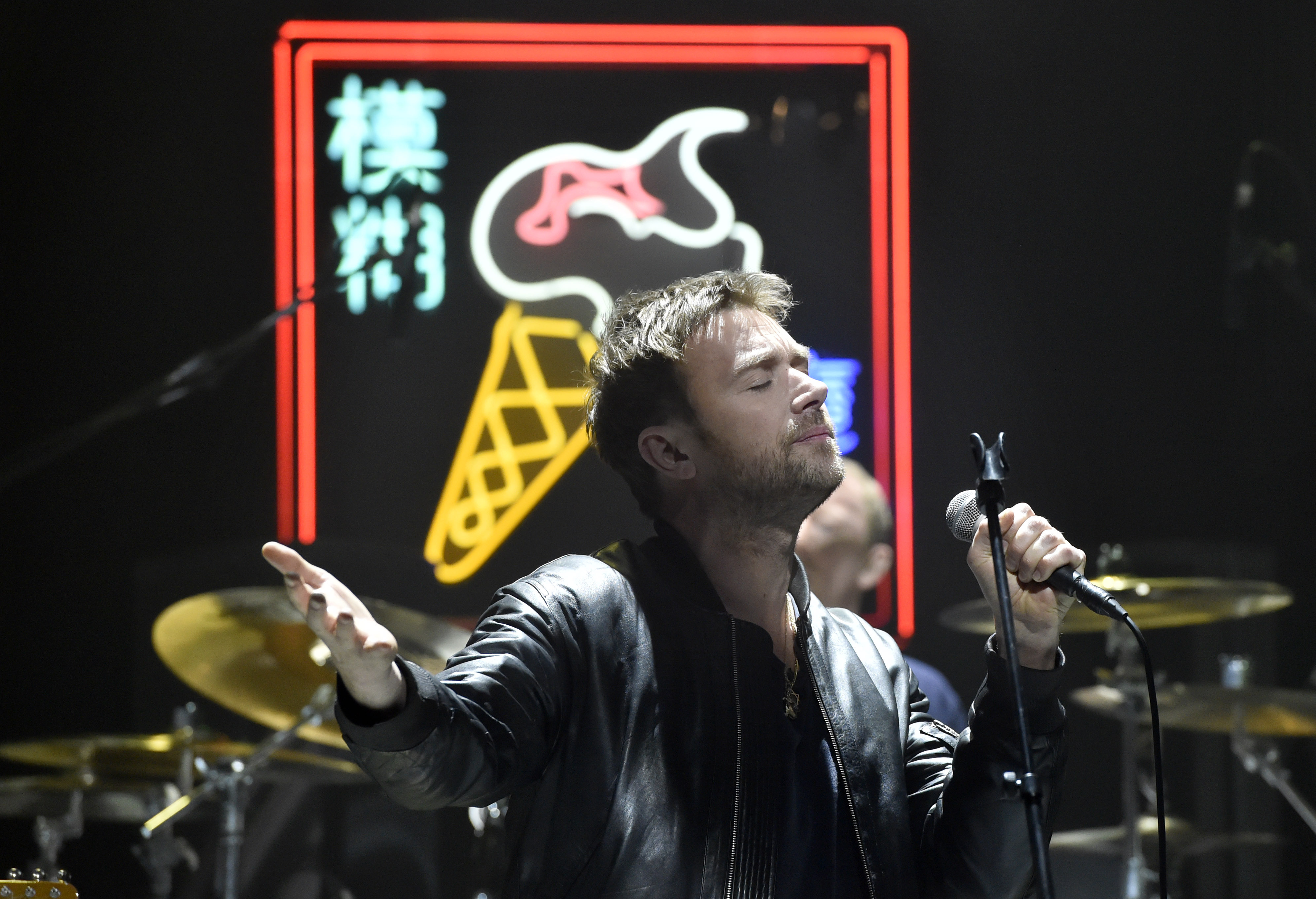 The Graham Norton Show - London. Damon Albarn of Blur during filming of the Graham Norton Show at the London Studios, sout...