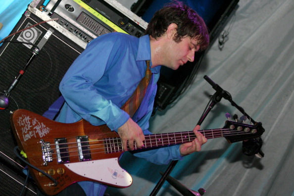 Jim O'Rourke of Sonic Youth during Sonic Youth Live in Concert - August 14, 2004 at Avalon Ballroom in Boston, Massachuset...